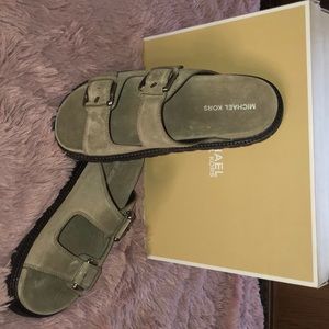 MK MENS LEATHER SANDALS